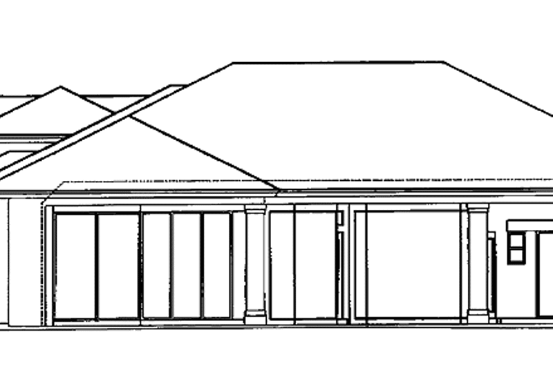 Dream House Plan - Exterior - Rear Elevation for Contemporary House Plan #1017-20 - 3 bed, 3 bath