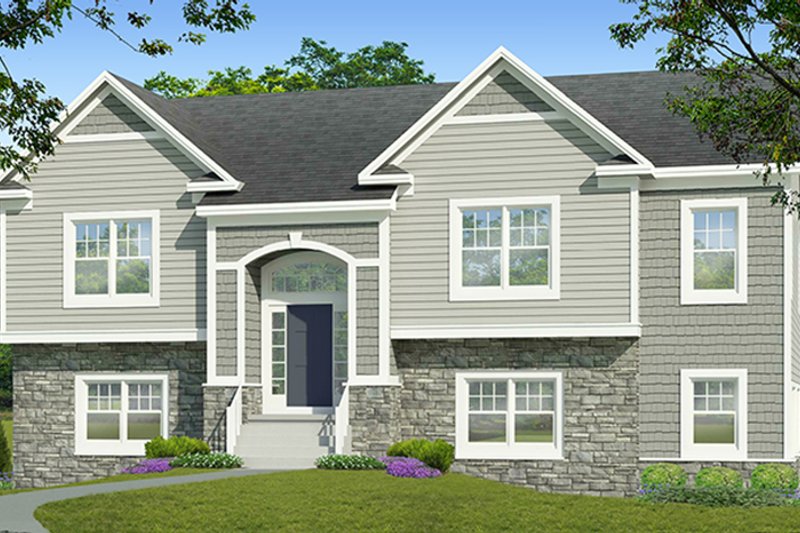 Dream House Plan - Exterior - Front Elevation 3 for Contemporary House Plan #1010-203 - 3 bed, 2.5 bath