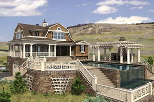 Colonial Exterior - Front Elevation Plan #132-524