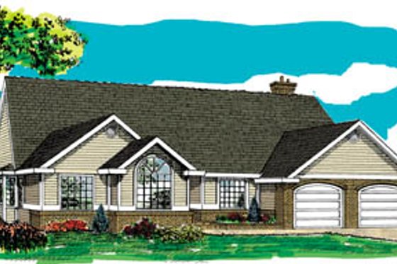 Exterior - Front Elevation for Traditional House Plan #47-475 - 3 bed, 2.5 bath