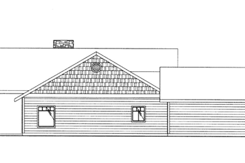 Dream House Plan - Exterior - Other Elevation for Contemporary House Plan #117-849 - 3 bed, 2.5 bath