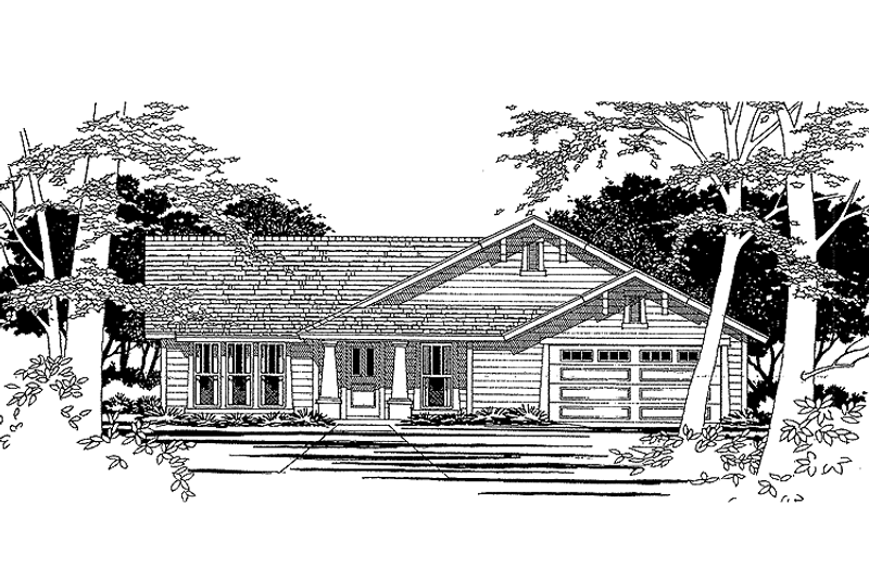 House Design - Craftsman Exterior - Front Elevation Plan #472-277
