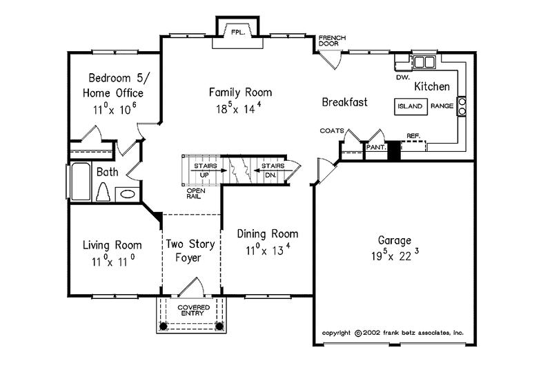 Home Plan - Floor Plan - Main Floor for Classical House Plan #927-686 - 5 bed, 3 bath