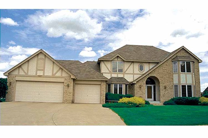 Home Plan - Exterior - Front Elevation 3 for Tudor House Plan #51-909 - 3 bed, 2.5 bath
