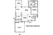 European Style House Plan - 3 Beds 2.5 Baths 3070 Sq/Ft Plan #81-1045 