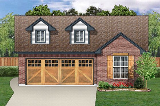 Exterior - Front Elevation for Traditional House Plan #84-309 - 4 bed, 2 bath