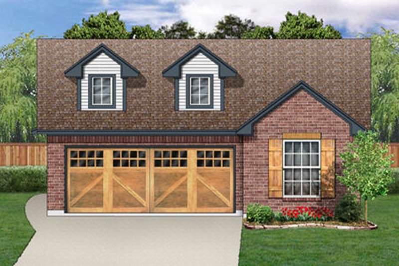 Exterior - Front Elevation 2 for Traditional House Plan #84-309 - 4 bed, 2 bath