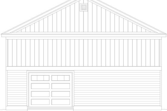 Exterior - Rear Elevation for Craftsman House Plan #932-996, 0 bath