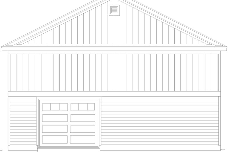 Dream House Plan - Exterior - Rear Elevation for Craftsman House Plan #932-996, 0 bath
