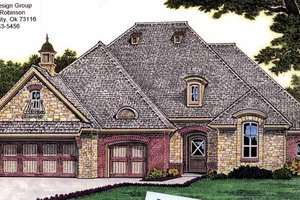 Architectural House Design - Exterior - Front Elevation for Traditional House Plan #310-1232 - 4 bed, 3.5 bath
