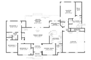 Ranch Style House Plan - 4 Beds 2 Baths 2309 Sq/Ft Plan #17-3165 Floor 