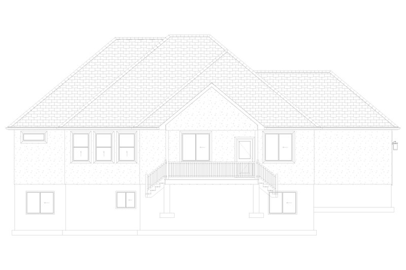 House Design - Exterior - Rear Elevation 3 for Traditional House Plan #1060-221 - 3 bed, 2 bath