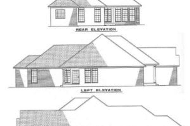 House Plan Design - Exterior - Rear Elevation for Traditional House Plan #17-191 - 3 bed, 2 bath