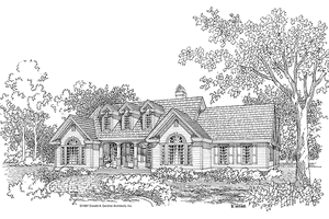 Country Exterior - Front Elevation Plan #929-351