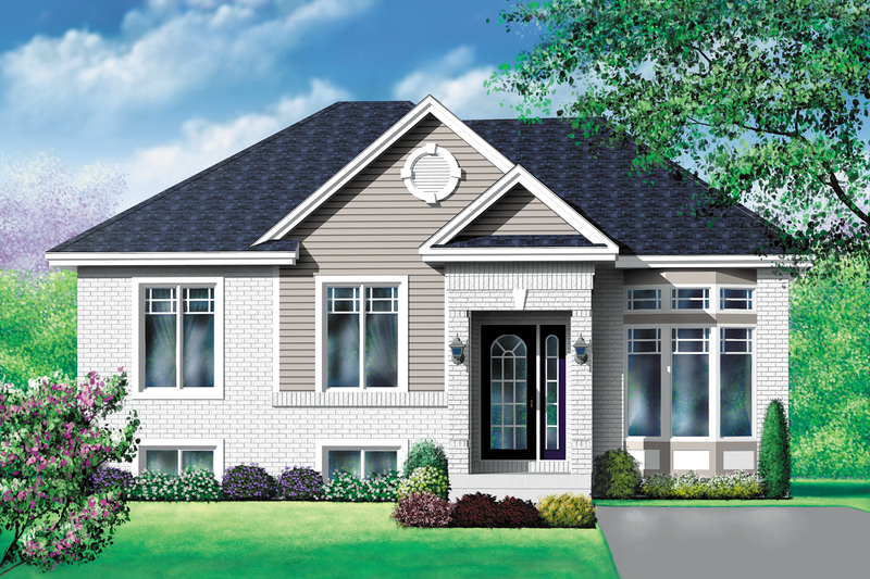 Traditional Style House Plan - 4 Beds 1 Baths 1316 Sq/Ft Plan #25-107