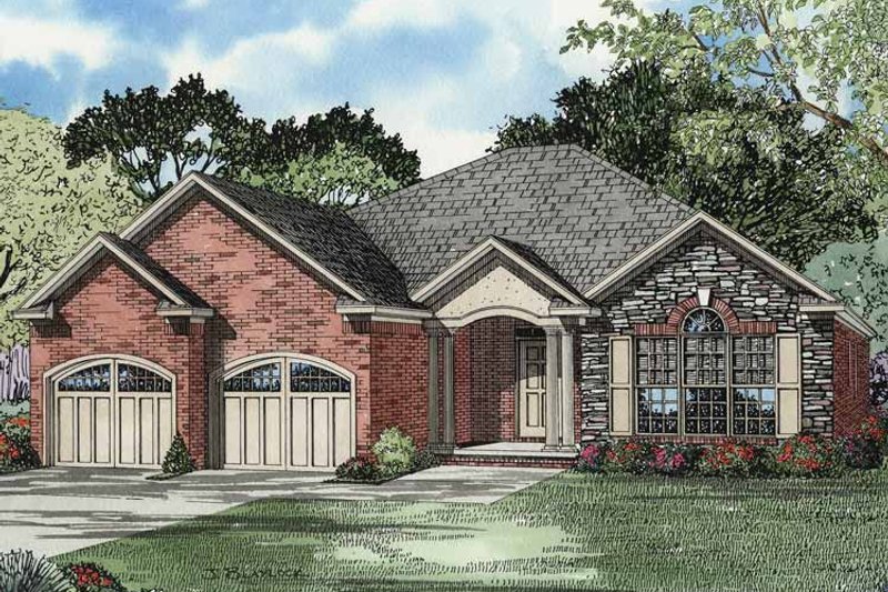 Home Plan - Exterior - Front Elevation 3 for Country House Plan #17-2944 - 3 bed, 2 bath