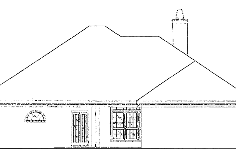 Dream House Plan - Exterior - Rear Elevation for Mediterranean House Plan #37-245 - 4 bed, 2.5 bath