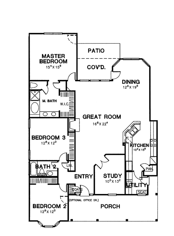 Dream House Plan - Country Floor Plan - Main Floor Plan #472-388