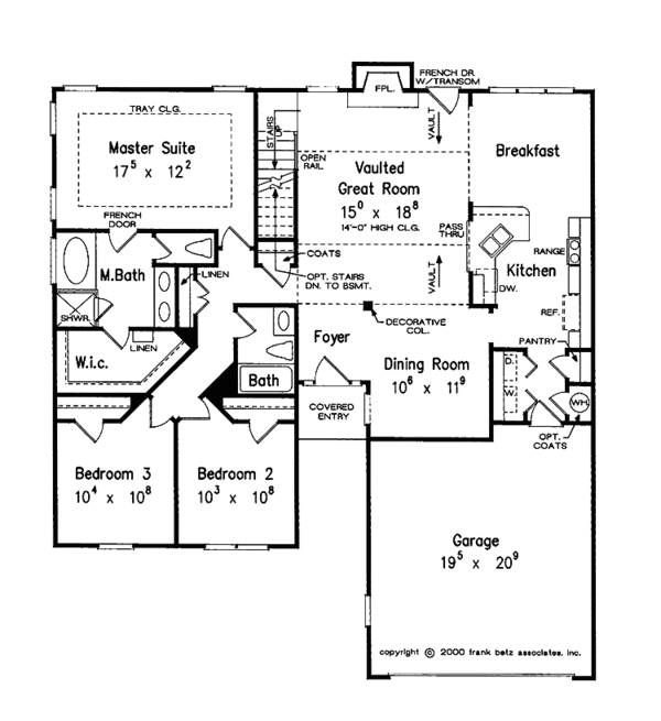 Dream House Plan - Ranch Floor Plan - Main Floor Plan #927-694