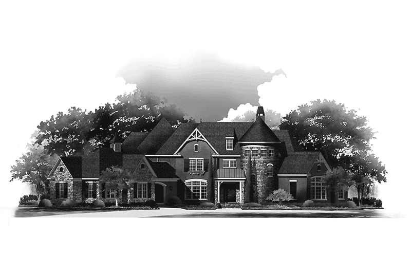 Dream House Plan - Exterior - Front Elevation 3 for European House Plan #952-207 - 4 bed, 5.5 bath