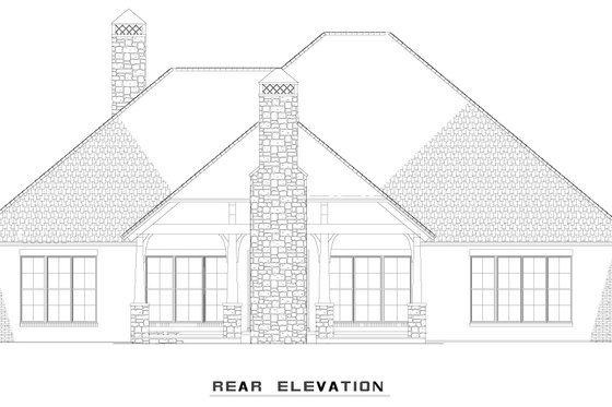 Exterior - Other Elevation 3 for Craftsman House Plan #17-2487 - 3 bed, 2.5 bath