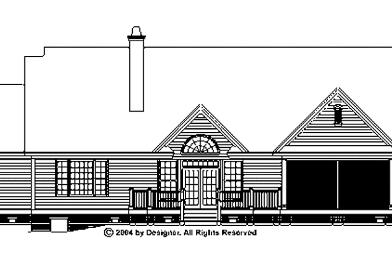 Home Plan - Exterior - Rear Elevation for Traditional House Plan #929-536 - 4 bed, 3 bath