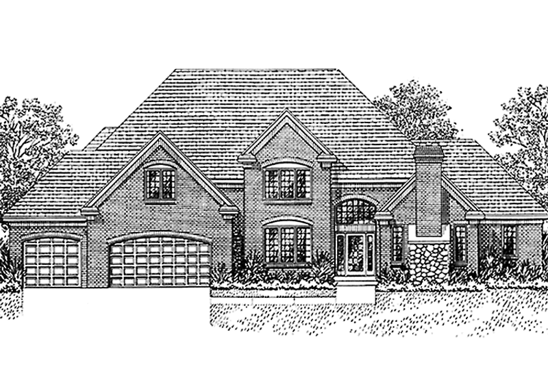Home Plan - Exterior - Front Elevation 3 for Country House Plan #51-784 - 4 bed, 3.5 bath
