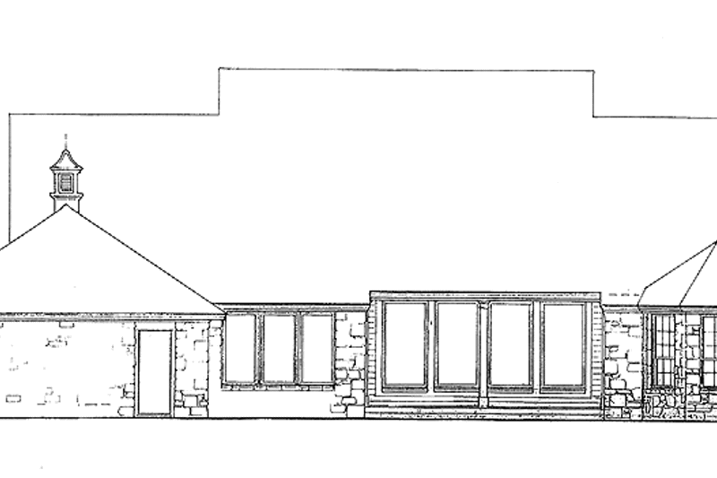 Home Plan - Exterior - Rear Elevation for Colonial House Plan #310-1116 - 3 bed, 2.5 bath