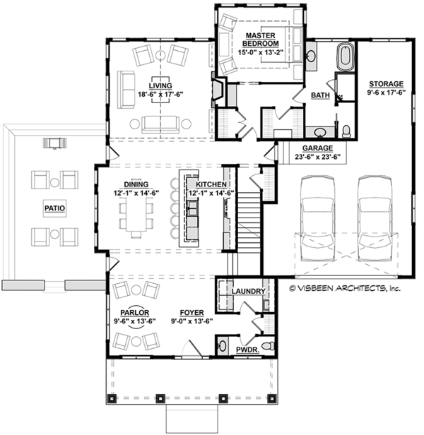 House Plan Design - Traditional Floor Plan - Main Floor Plan #928-288