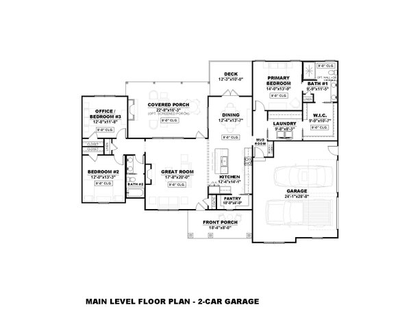 Farmhouse Floor Plan - Main Floor Plan #1117-21