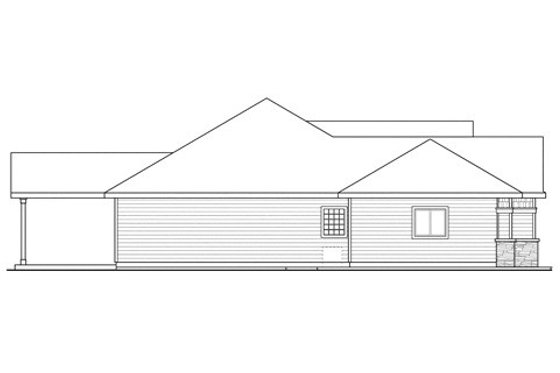 Exterior - Other Elevation for Craftsman House Plan #124-842 - 3 bed, 2 bath