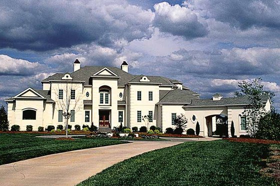 Exterior - Front Elevation 3 for European House Plan #453-356 - 5 bed, 4 bath