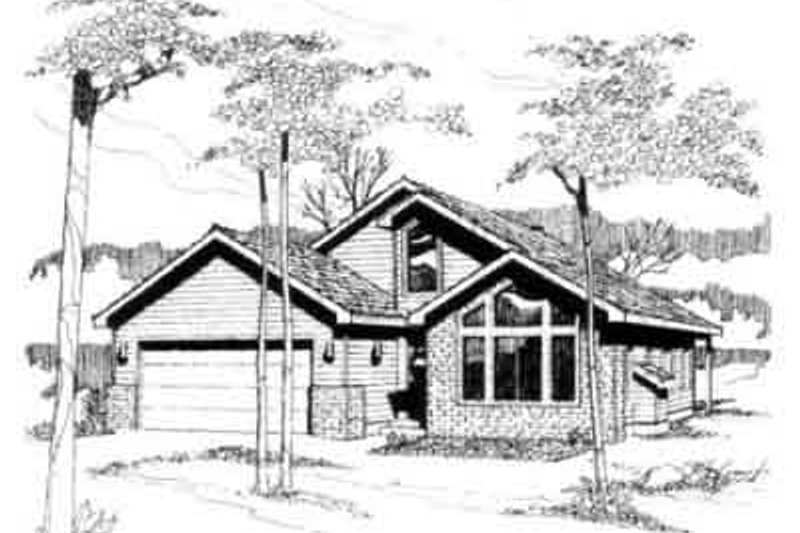 Home Plan - Exterior - Front Elevation 3 for Traditional House Plan #117-190 - 3 bed, 2 bath