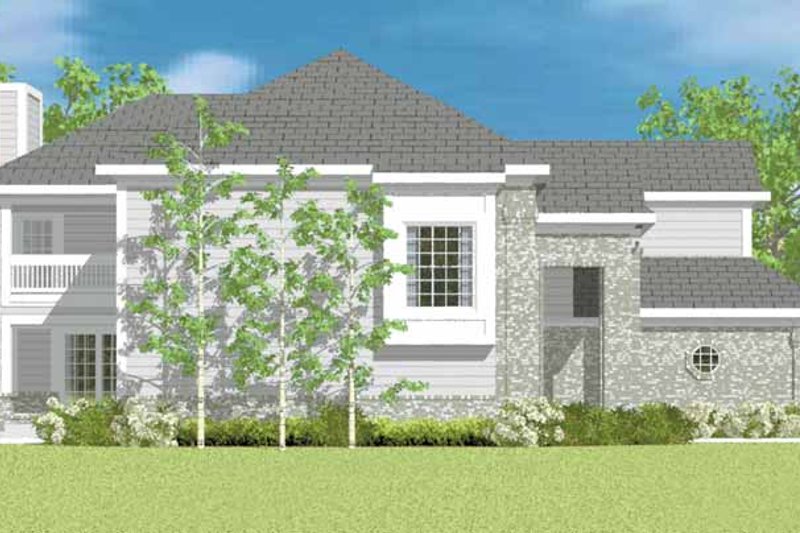 House Blueprint - Exterior - Other Elevation 3 for Classical House Plan #72-1089 - 3 bed, 2.5 bath