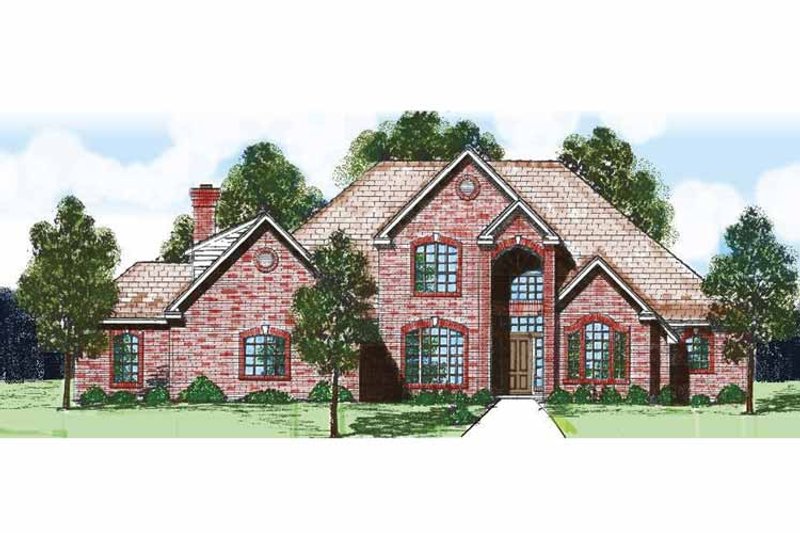Home Plan - Exterior - Front Elevation 3 for Traditional House Plan #52-272 - 4 bed, 3.5 bath