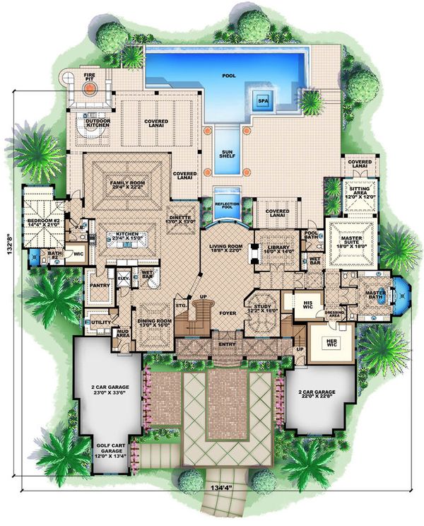 Colonial Floor Plan - Main Floor Plan #27-464