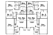 Ranch Style House Plan - 2 Beds 2 Baths 2158 Sq/Ft Plan #20-2241 