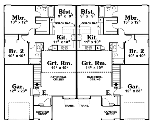 Ranch Floor Plan - Main Floor Plan #20-2241
