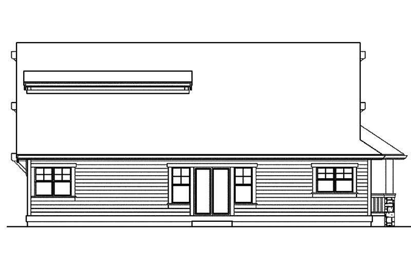 Dream House Plan - Exterior - Rear Elevation for Craftsman House Plan #132-267 - 3 bed, 2.5 bath