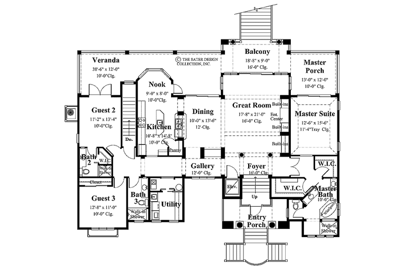 Dream House Plan - Floor Plan - Main Floor for Traditional House Plan #930-153 - 3 bed, 3 bath