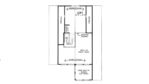 Architectural House Design - Prairie Floor Plan - Upper Floor Plan #320-1174