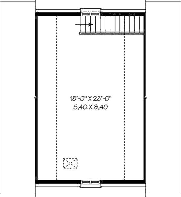 Architectural House Design - Traditional Floor Plan - Upper Floor Plan #23-431