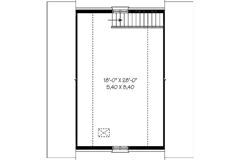 House Plan Design - Floor Plan - Upper Floor for Traditional House Plan #23-431, 0 bath