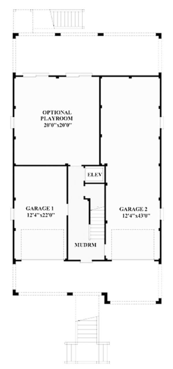 Home Plan - Colonial Floor Plan - Main Floor Plan #991-24