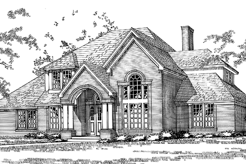 Dream House Plan - Traditional Exterior - Front Elevation Plan #472-201