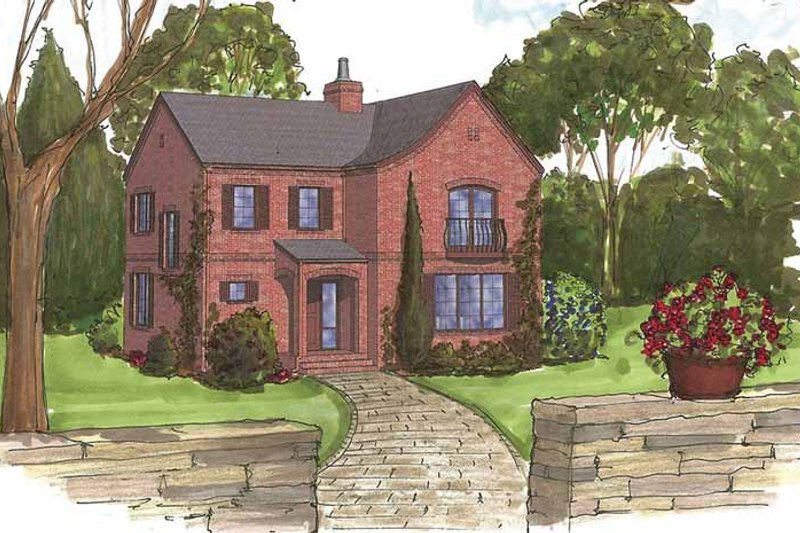 Dream House Plan - Traditional Exterior - Front Elevation Plan #1042-10