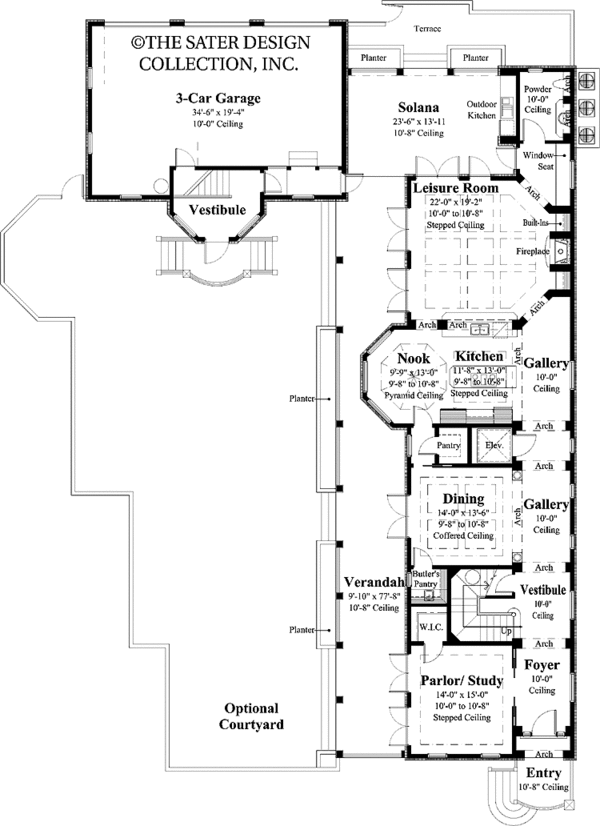 Dream House Plan - Traditional Floor Plan - Main Floor Plan #930-359