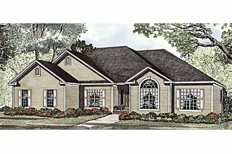 Architectural House Design - Ranch Exterior - Front Elevation Plan #17-2934