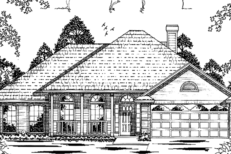 Dream House Plan - Country Exterior - Front Elevation Plan #42-613