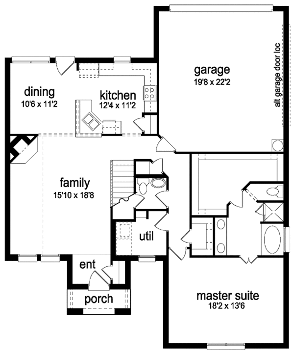 Dream House Plan - Traditional Floor Plan - Main Floor Plan #84-690
